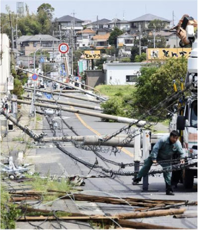大阪での台風21号の被害